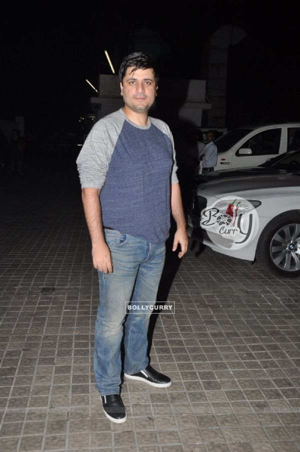 Goldie Behl poses for the media at the Special Screening of Shamitabh