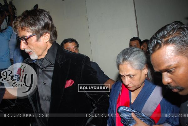 Amitabh Bachchan and Jaya Bachchan were snapped at the Special Screening of Shamitabh (354998)