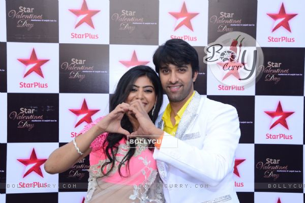 Rajshri Rani Pandey and Sahil Mehta poses for the media at Valentines Day Event by Star Plus