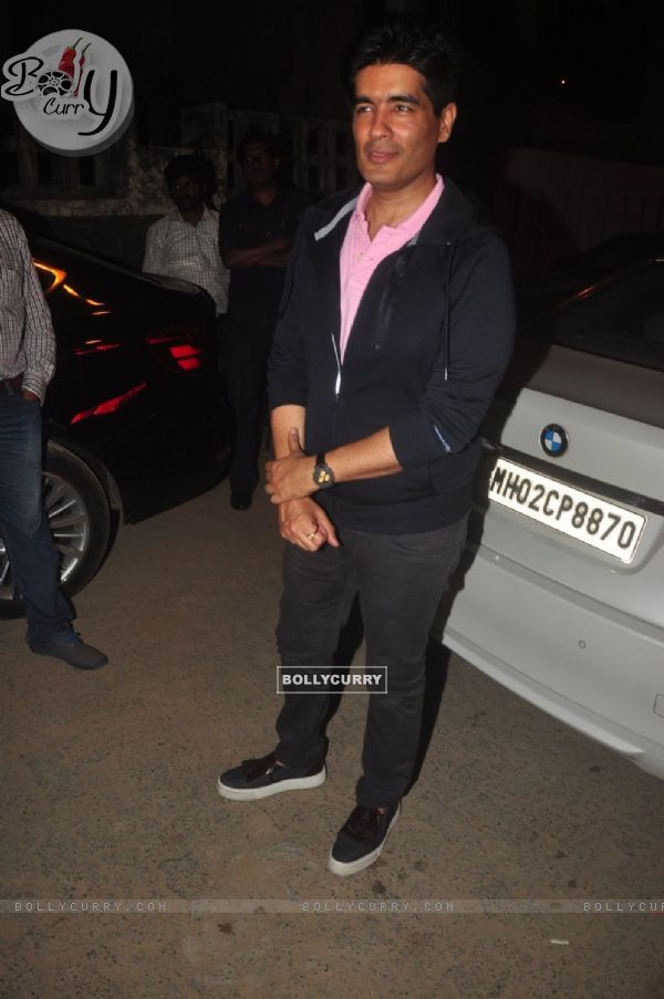 Manish Malhotra poses for the media at the Success Bash of Queen