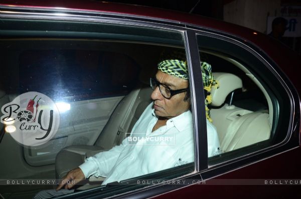 Ranjeet was snapped at Madan Mohan's Funeral
