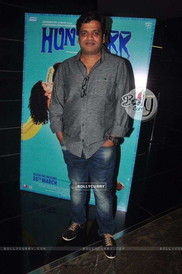 Harshavardhan Kulkarni poses for the media at the Music Launch of Hunterrr
