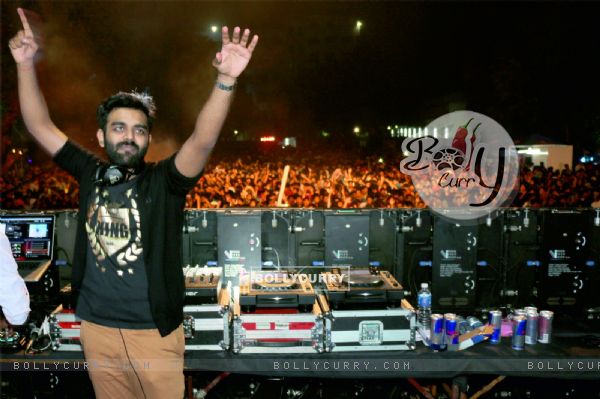 DJ Chetas was snapped performing at Alegria Fest