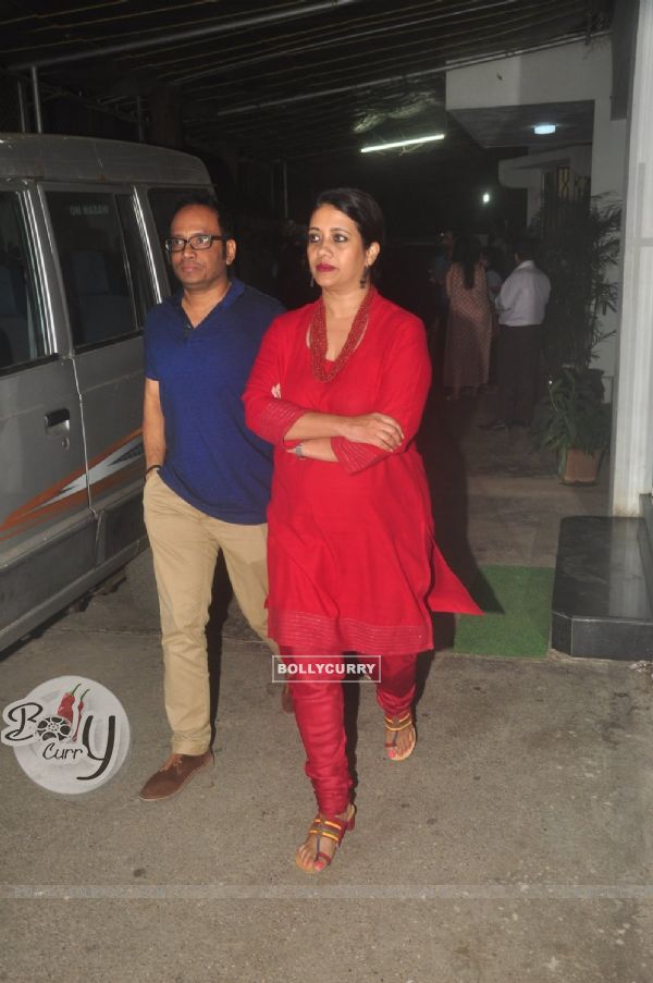 Kamalika Guha was snapped at the Special Screening of Badlapur