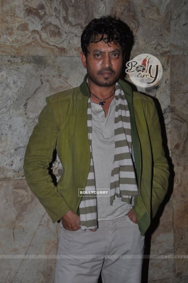 Irrfan Khan poses for the media at the Special Screening of Qissa (356302)