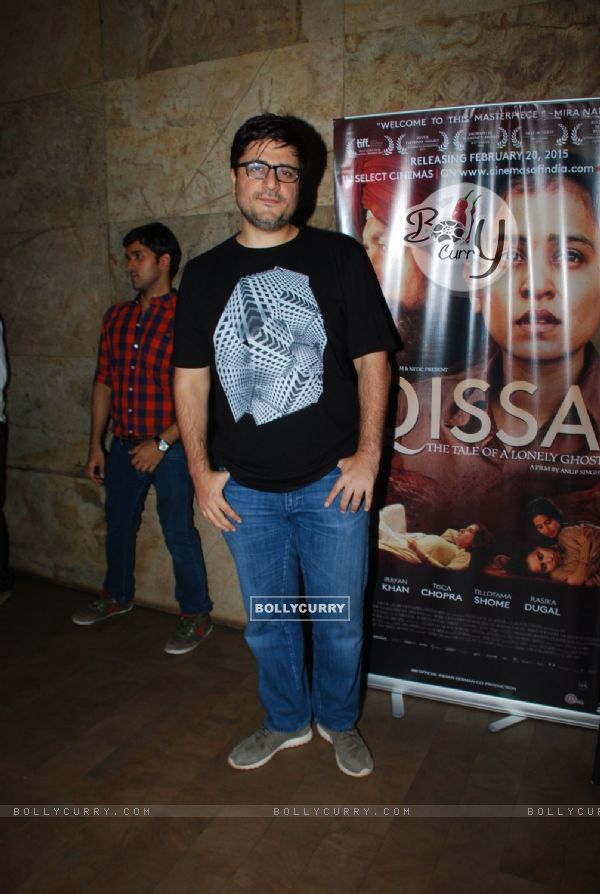Goldie Behl poses for the media at the Special Screening of Qissa