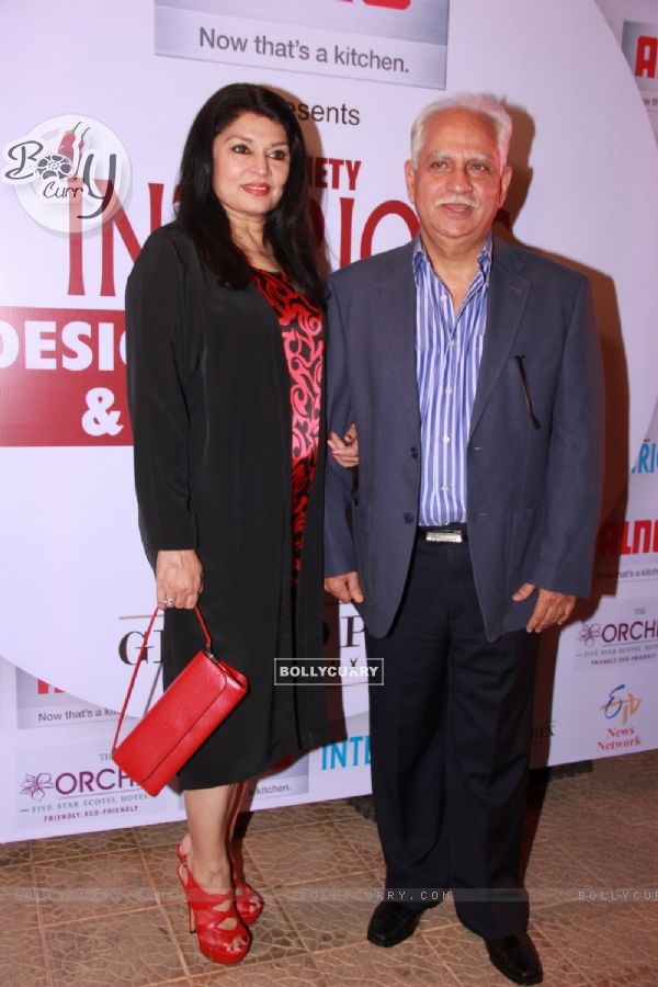 Kiran Juneja and Ramesh Sippy were at the Society Interiors Design Competition & Awards 2015
