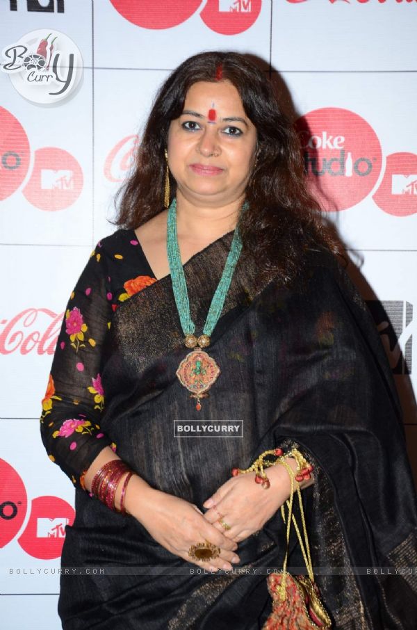 Rekha Bhardwaj poses for the media at the Launch of MTV Coke Studio