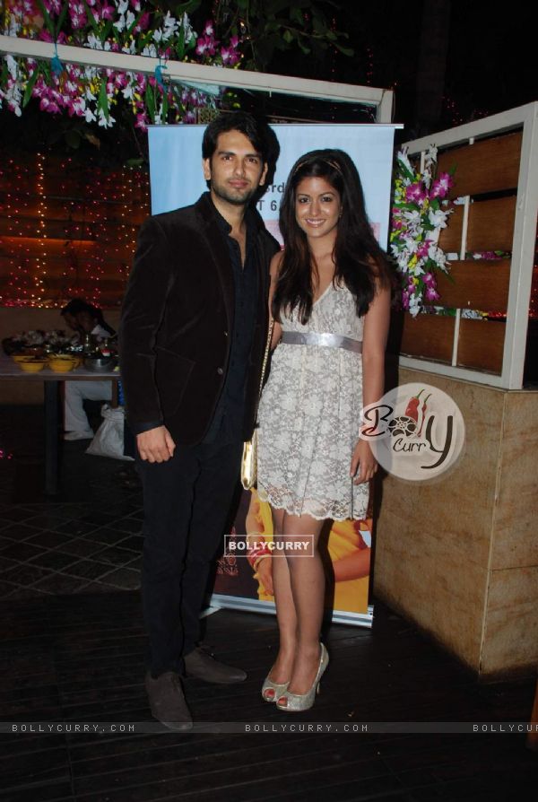 Rahul Sharma and Ishita Dutta pose for the media at the Launch of Servicewali Bahu