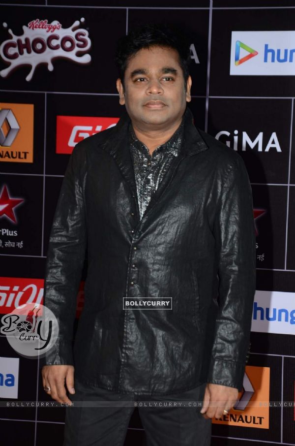 A.R. Rahman poses for the media at GIMA Awards 2015