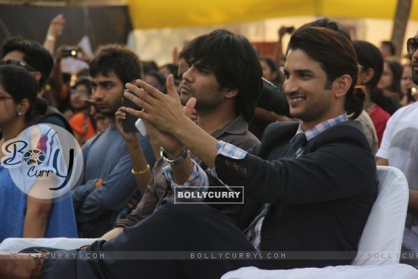 Sushant Singh Rajput was snapped cheering the contestants at the Fashion Show (357051)