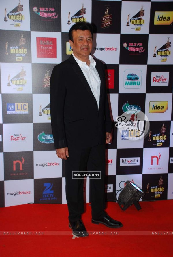 Anu Malik poses for the media at Radio Mirchi Awards