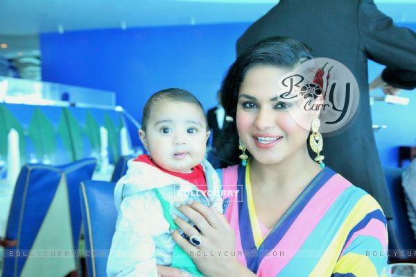 Veena Malik with her son at her Birthday Celebration