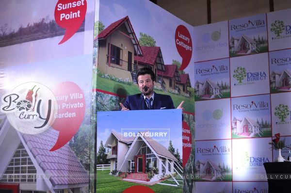 Anil Kapoor interacts with the audience at the Launch of Resovilla