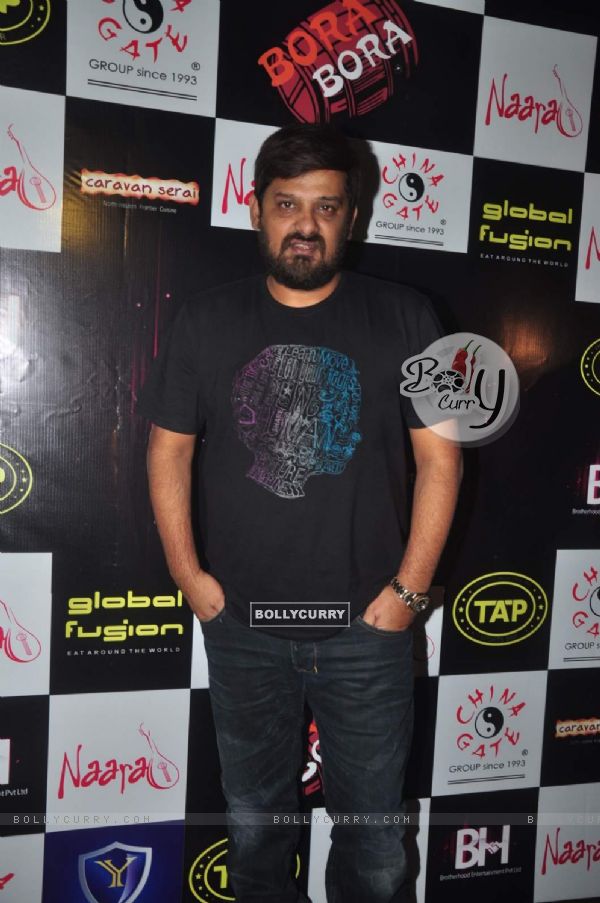 Wajid Ali poses for the media at Ankit Tiwari's Birthday Bash