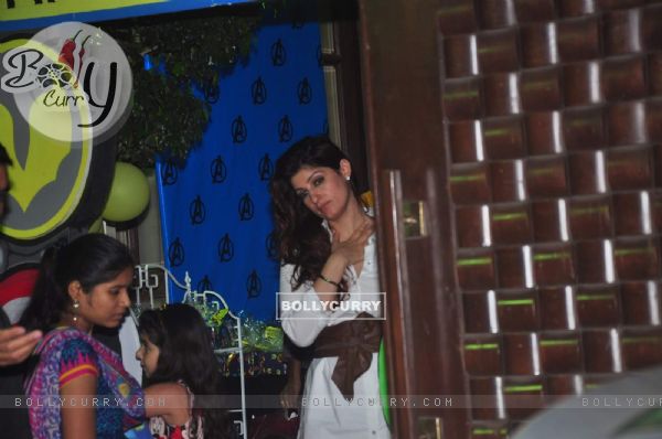Twinkle Khanna was snapped at Anu Dewan's Son's Birthday Bash