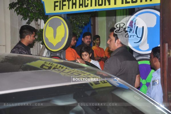 Arhaan Khan was snapped at Anu Dewan's Son's Birthday Bash