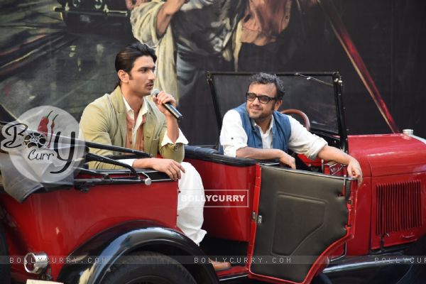 Sushant Singh Rajput interacts with the audience at the Second Trailer Launch