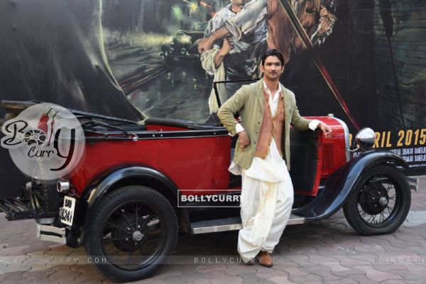 Sushant Singh Rajput poses for the media at the Second Trailer Launch of Detective Byomkesh Bakshy! (358507)