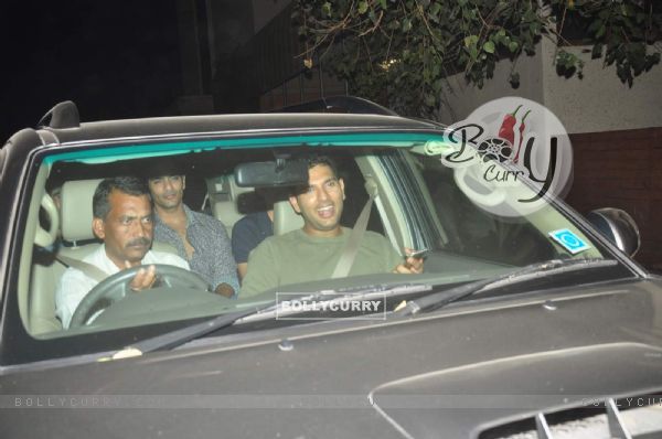 Yuvraj Singh was snapped at the Special Screening of NH10