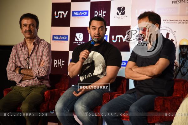 Aamir Khan interacts with the audience at the DVD Launch of P.K.