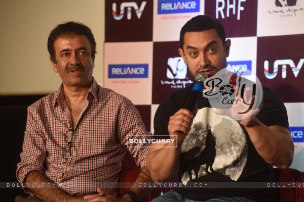 Aamir Khan interacts with the audience at the DVD Launch of P.K.