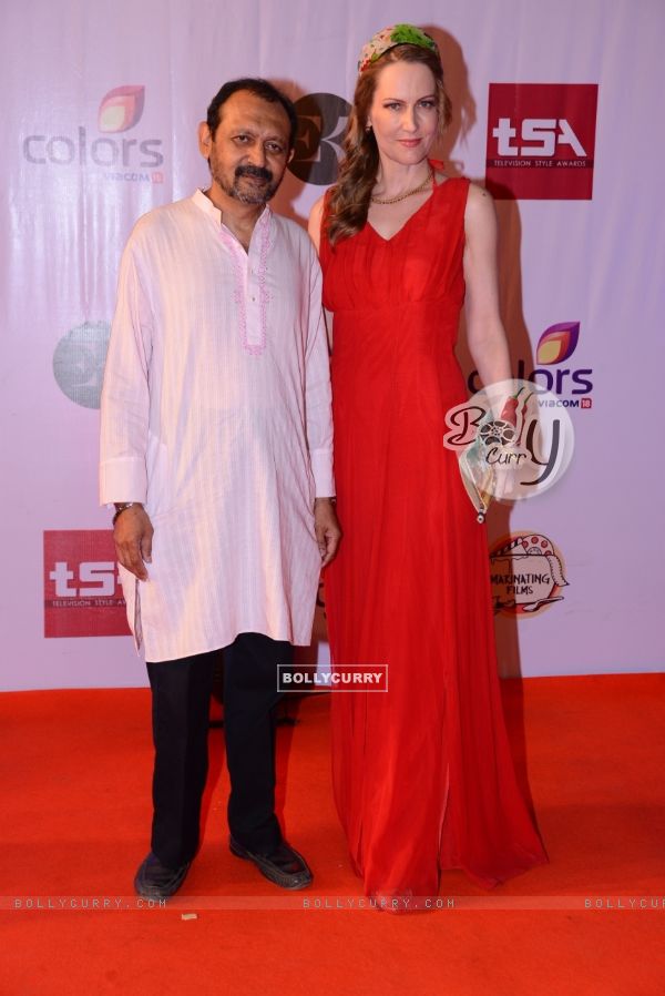 Akhil Mishra and Suzanne Bernert at the Television Style Awards