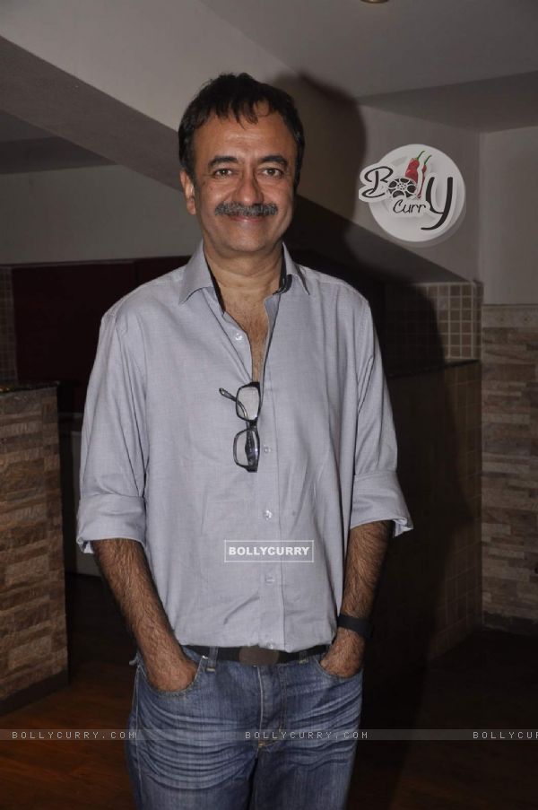 Rajkumar Hirani poses for the media at the Preview of the Play Unfaithfully Yours