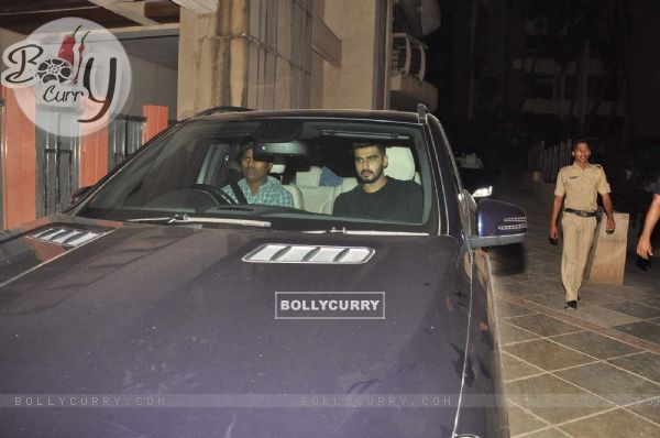 Arjun Kapoor was snapped at Ranbir Kapoor's Bash