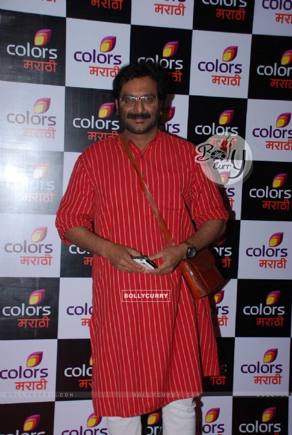 Milind Gunaji poses for the media at the Launch of Colors Marathi