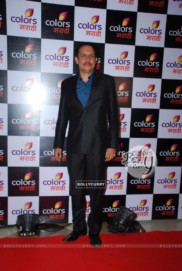 Tushar Dalvi poses for the media at the Launch of Colors Marathi