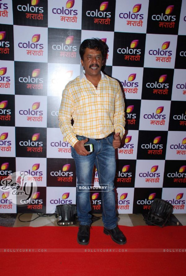 Upendra Limaye poses for the media at the Launch of Colors Marathi