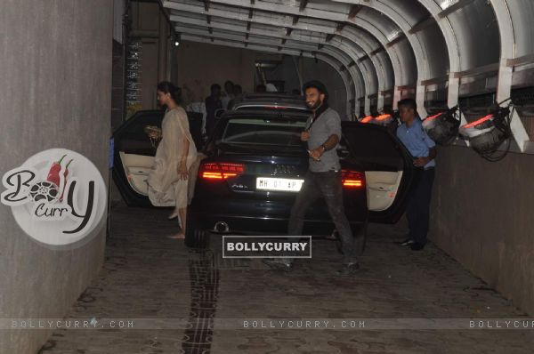 Ranveer Singh and Deepika Padukone were snapped at Karim Morani's Birthday Bash