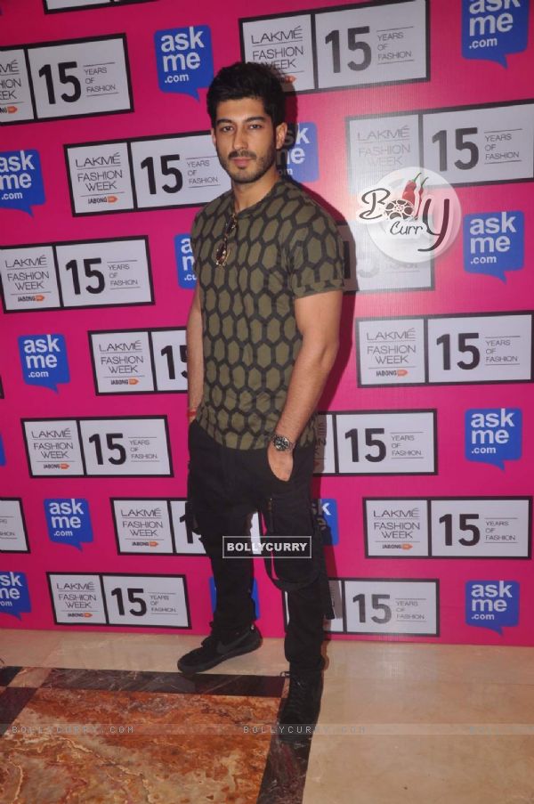 Mohit Marwah poses for the media at Lakme Fashion Week 2015 Day 4