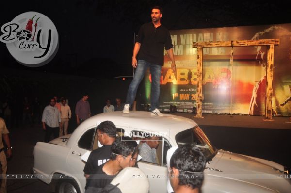 Akshay Kumar was snapped at the Trailer Launch of Gabbar Is Back