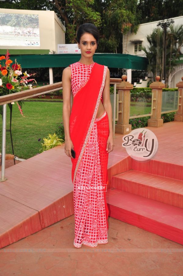 Divya Menon poses for the media at the Derby (359931)