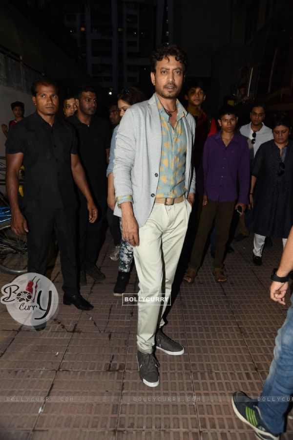 Irrfan Khan poses for the media at the Trailer Launch of Piku (360083)