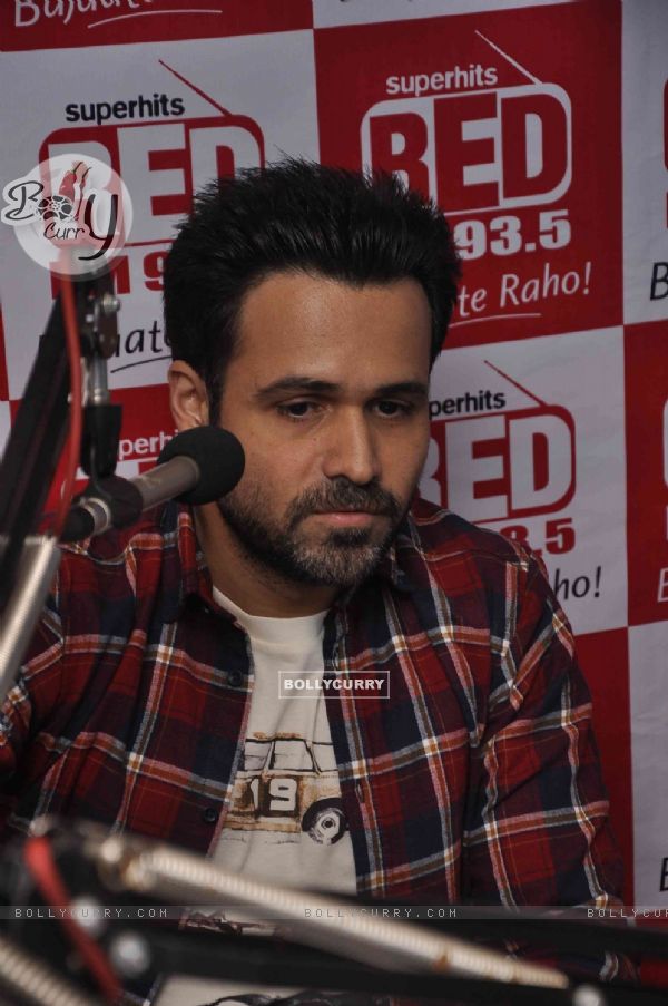 Emraan Hashmi interacts with the media at the Promotions of Mr. X on Red FM (360610)