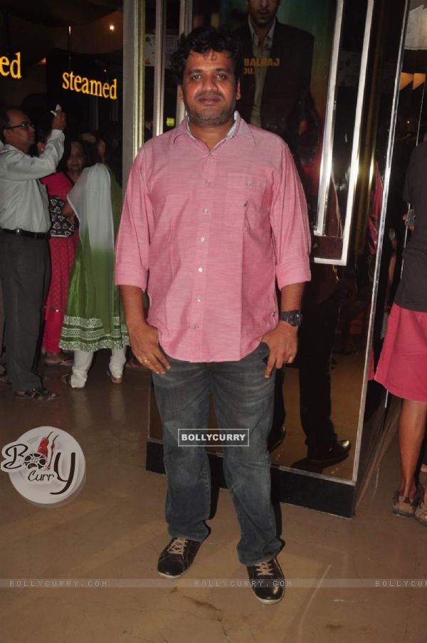 Harshavardhan Kulkarni poses for the media at the Premier of Coffee Aani Barach Kahi