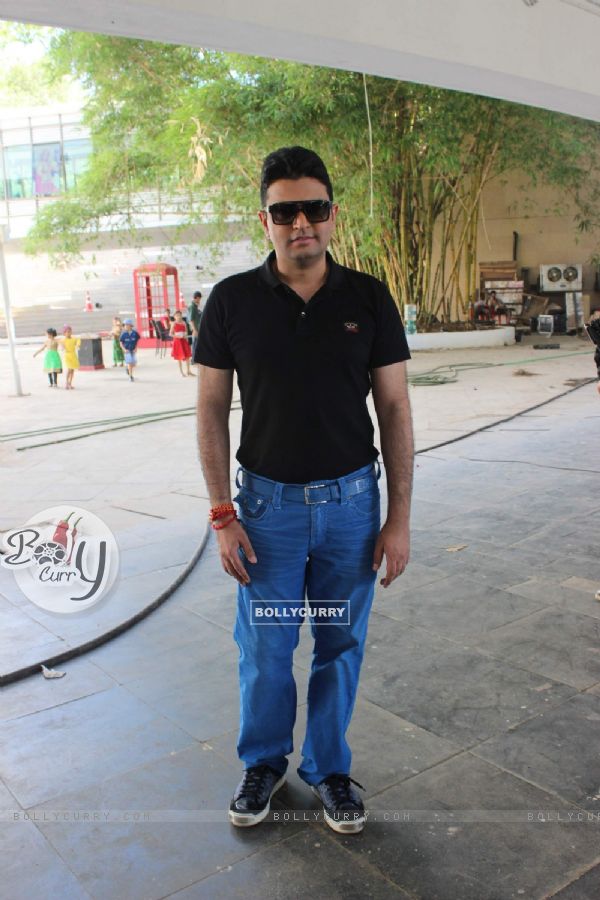 Bhushan Kumar poses for the media at T-Series Music Video Shoot