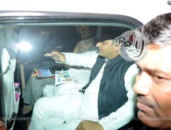 Akhilesh Yadav was snapped at Suresh Raina and Priyanka Chaudhary's Wedding Ceremony