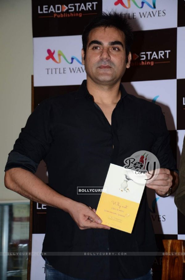 Arbaaz Khan poses with the Book 'Why Not Use Some Common Sense'