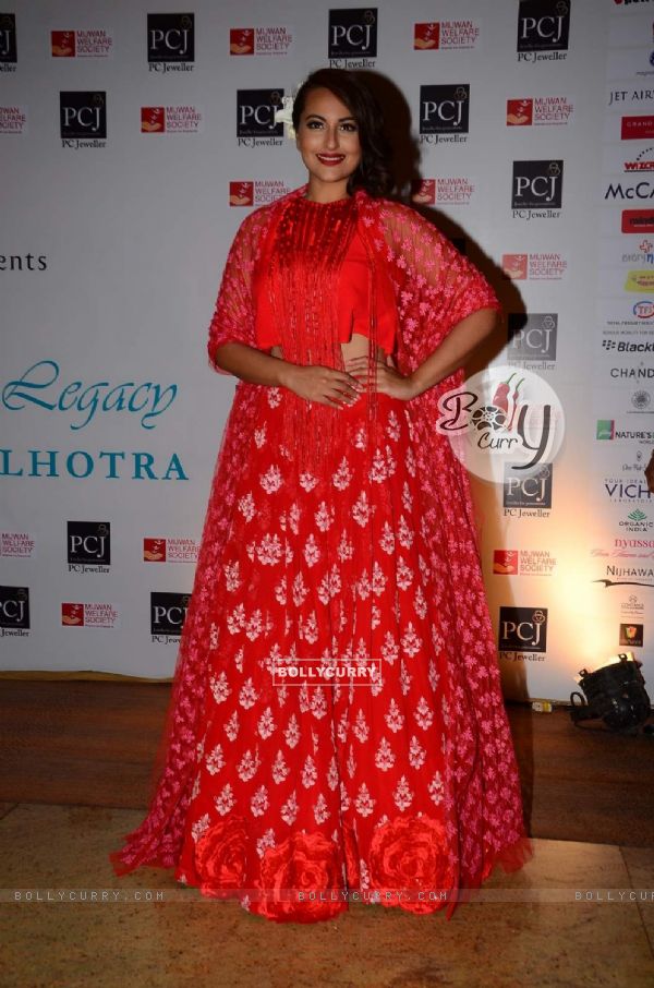 Sonakshi Sinha at 'Mijwan-The Legacy' a Fashion Show in Support of the Mijwan Welfare Society
