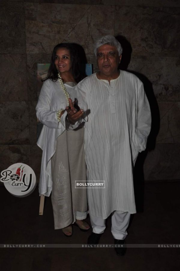 Javed Akhtar and Shabana Azmi at Special Screening of Margarita with a Straw (361312)