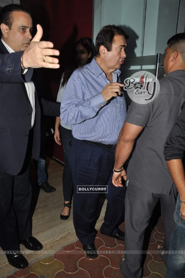 Randhir Kapoor anapped at a Family Dinner with Katrina Kaif