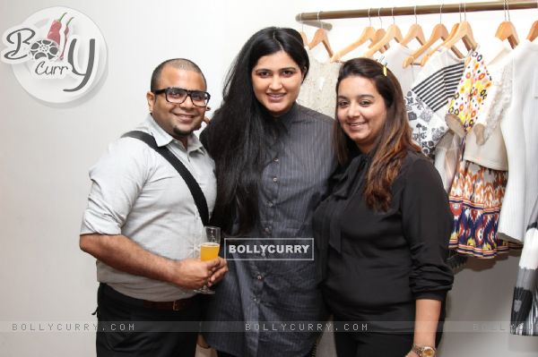 Designer Hemant & Nandita with Ragini Ahuja at Meet Your Summer Wardrobe Collection By Vogue Fashion