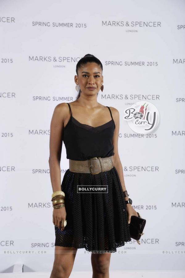 Carol Gracias poses for the media at Marks & Spencers Spring/Summer 2015 Collection Launch