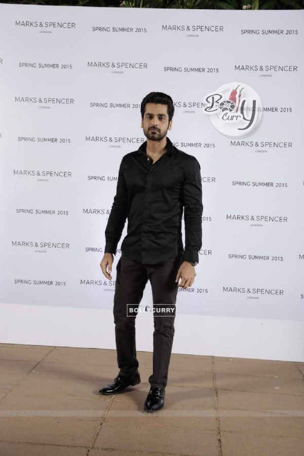 Arjan Bajwa poses for the media at Marks & Spencers Spring/Summer 2015 Collection Launch