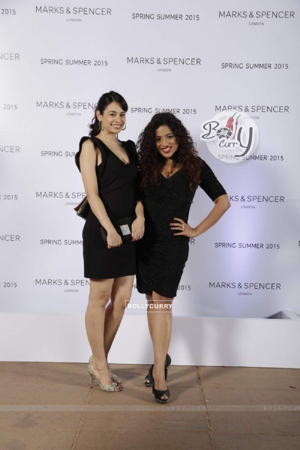 Malishka Mendonca poses for the media at Marks & Spencers Spring/Summer 2015 Collection Launch