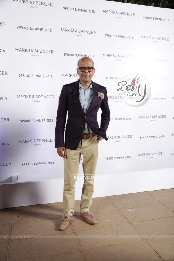 Narendra Kumar poses for the media at Marks & Spencers Spring/Summer 2015 Collection Launch